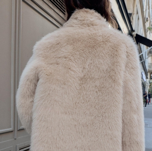 ZARA Reversible Faux Fur Double-Faced Coat(Mink, US S,M,L/EUR S,M,L) - Picture 6 of 16